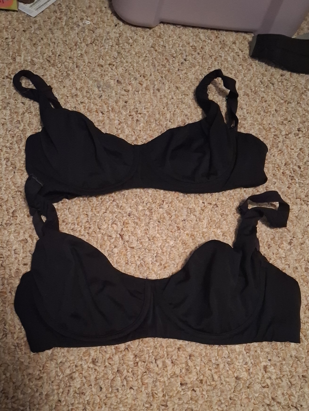 Shecurve Black Underwire Bras (2) 38C